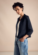Load image into Gallery viewer, 321658 - Linen Look Jacket- Navy -Street One