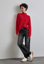 Load image into Gallery viewer, 302902- Red Turtleneck Jumper - Street One