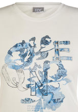 Load image into Gallery viewer, 213300 - Denim Love Embellished T-Shirt - Rabe