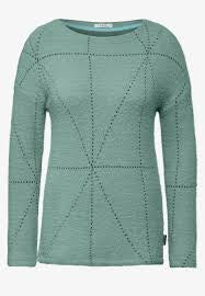 322389- Glaced Green Featheryarn Jumper - Cecil