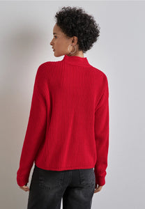 302902- Red Turtleneck Jumper - Street One