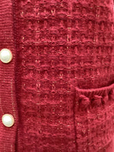 Load image into Gallery viewer, DM167- Crayola Pink Pearl Button Cardigan - Castle