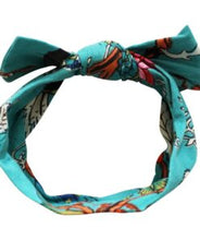 Load image into Gallery viewer, Teal Exotic Flower Baby Bow Headband - Powell Craft