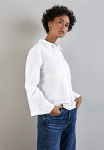 Load image into Gallery viewer, 345057 - White Embroidered Blouse with Collar- Street One