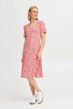 Load image into Gallery viewer, 0387- Teaberry and Cream Print Jersey Dress- Fransa