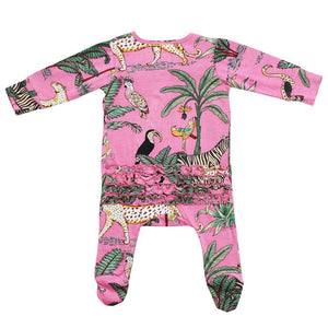 Pink Safari Babygro - Powell Craft