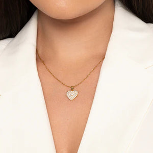 Gia Gold Heart Pendant - Knight & Day