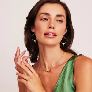 Keilani Emerald Earrings- Knight & Day Jewellery