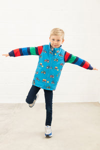 Alex Boys Gilet - Tractor Print - Little Light House