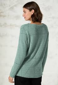 322389- Glaced Green Featheryarn Jumper - Cecil