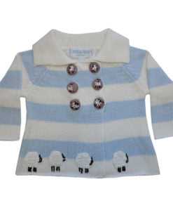 Stripped Sheep Pram Coat - Powell Craft