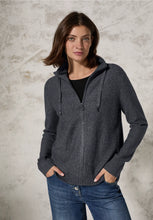 Load image into Gallery viewer, 253869- Charcoal Zip Cardigan - Cecil