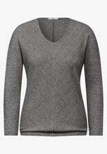 Load image into Gallery viewer, 322386- Grey V- Neck Jumper - Cecil