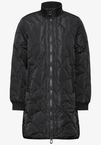 101021 - Black Long Blouson Coat - Cecil