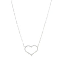 Load image into Gallery viewer, Silver Heart Necklace - Knight &amp; Day