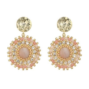 Pink Aventurine Earings - Knight & Day