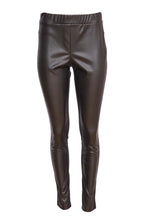 Load image into Gallery viewer, 24104- Leatherette Leggings- Black- Naya