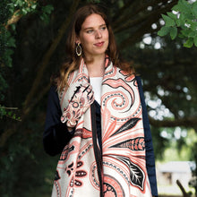 Load image into Gallery viewer, 04814 - Celina Paisley Woven Scarf - Peach Cream - Forever England