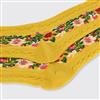 03621 - Floral Garland Socks - Yellow - Millie Mae