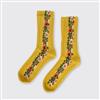 03621 - Floral Garland Socks - Yellow - Millie Mae