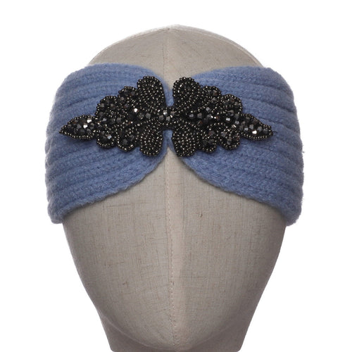 6017602 - Blue Beaded Detailed Headband - Zelly