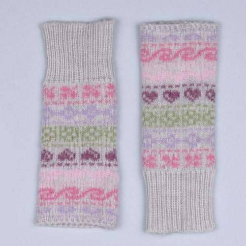 4002616 - Nordic Pink Fingerless Gloves - Zella