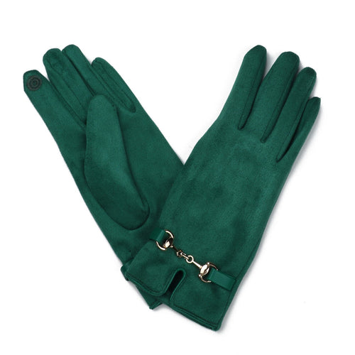 4003108 - Snaffle Detail Green Glove - Zelly