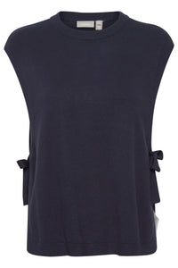 3268- Knitted Waistcoat- Navy- Fransa