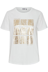 3436 - Foil Print T-Shirt - Fransa