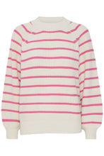 Load image into Gallery viewer, 3245- Rose Stripe Knit Jumper- Fransa