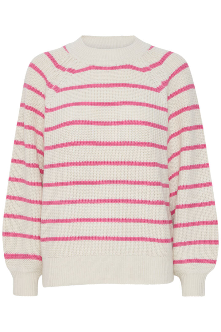 3245- Rose Stripe Knit Jumper- Fransa