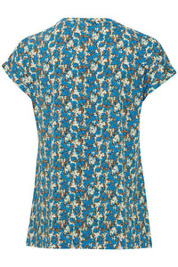 0634- Short Sleeve T Shirt- Brilliant Blue- Fransa