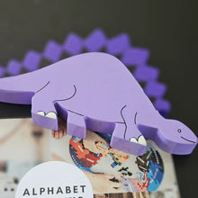 Load image into Gallery viewer, Magnetic Wooden Stegosaurus