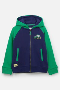 Jackson Full Zip Sweater Green Tractor - Little lighthouse