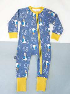 Peter Rabbit Modern Mix Zip Up Romper - Blade and Rose