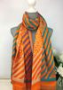 235- Stripe Scarf - Orange