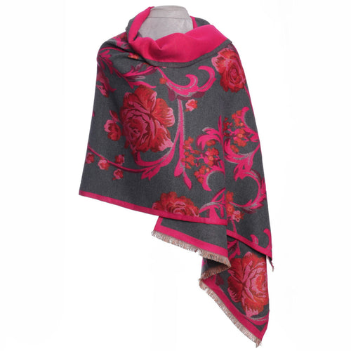 1045409- Luxury Floral Wrap Scarf - Zelly