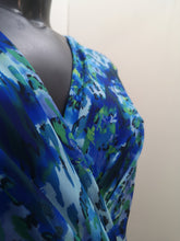 Load image into Gallery viewer, V219- Cobalt Print Buckle Dress - Via Veneto