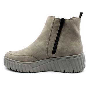 N2553- Chunky Slip On Ankle Boot- Grey- Rieker