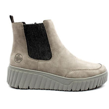 Load image into Gallery viewer, N2553- Chunky Slip On Ankle Boot- Grey- Rieker