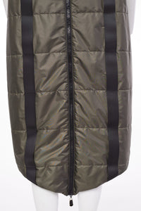 199- Naya Long Quilted Gilet- Khaki