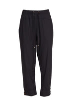 Load image into Gallery viewer, 24154 - Drawstring trouser/stud @ hem- Black- Naya