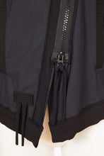 Load image into Gallery viewer, 24229 - Mixed Materials jacket with zip- Black- Naya