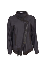 Load image into Gallery viewer, 24229 - Mixed Materials jacket with zip- Black- Naya