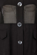 Load image into Gallery viewer, 25121 -  Shirt Jacket with Mesh Panel