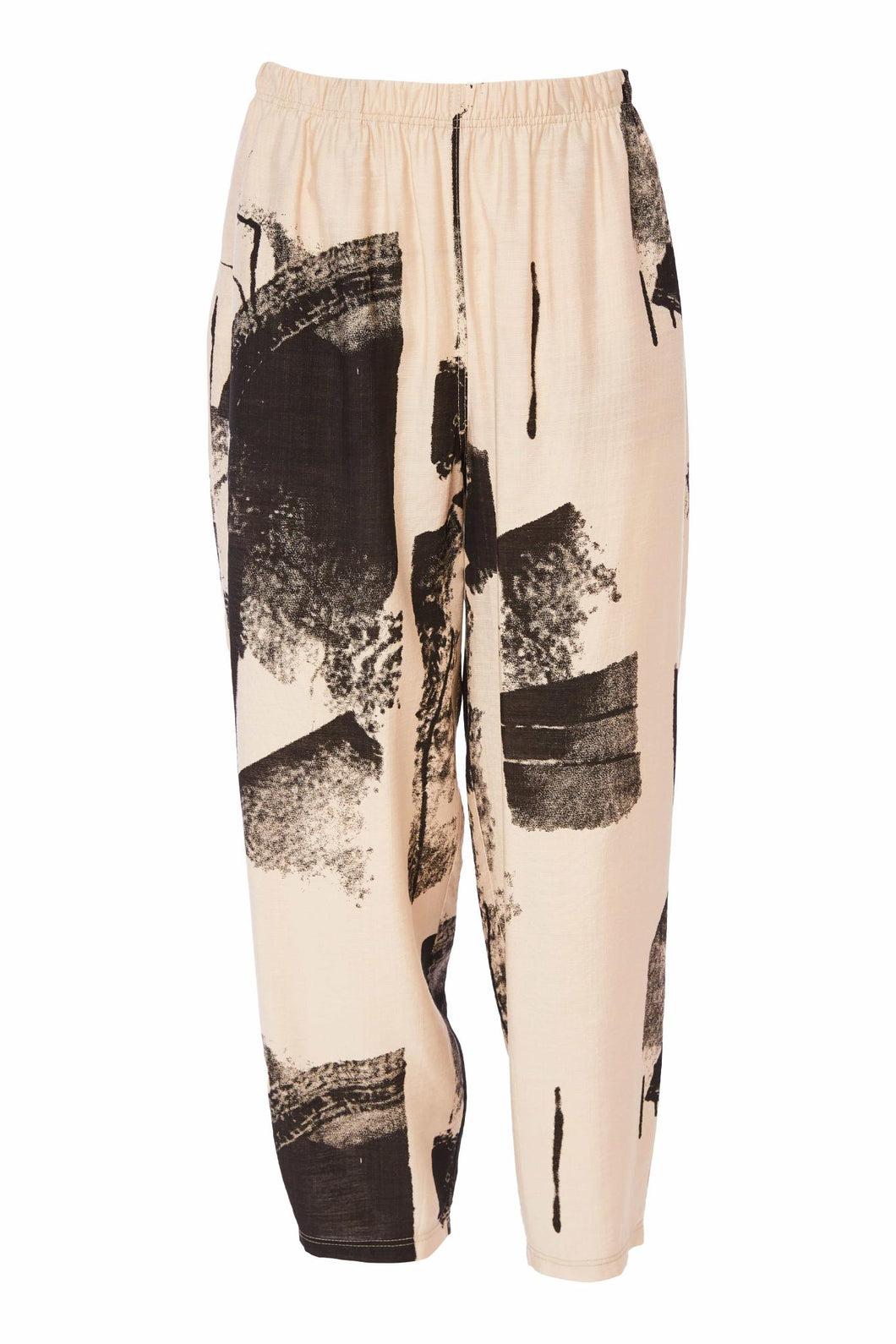 25141 - Blurred Block Print Trouser - Ora