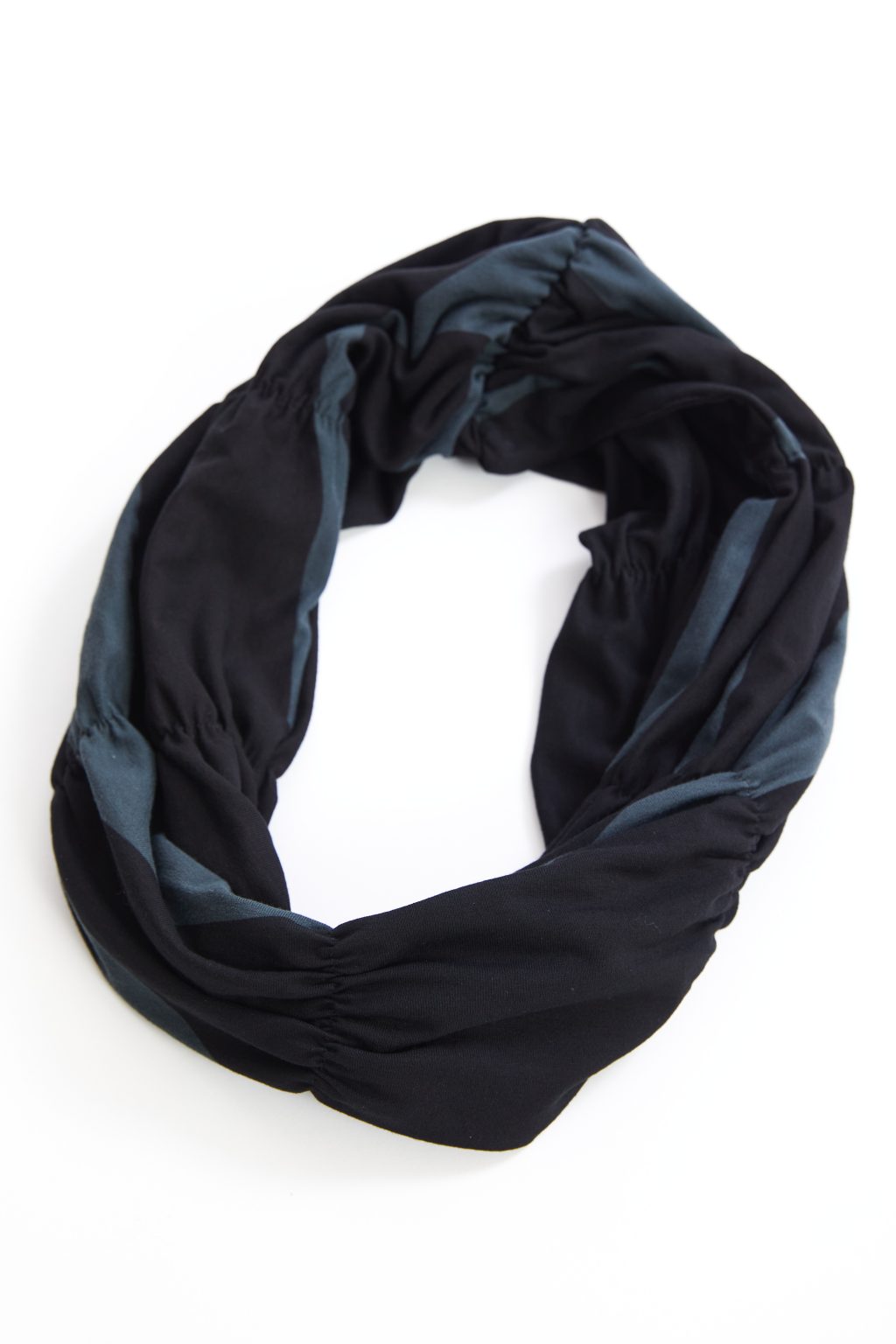 24105- 2 Tone Jersey Snood- Ivy/Black- Ora