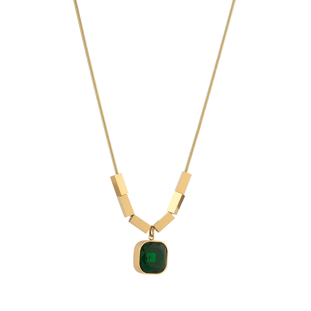 Emmalyn Emerald Necklace- Knight & Day Jewellery