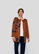 Load image into Gallery viewer, 114521 - Bronze Print Long Sleeve Cardigan - Rabe