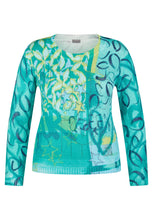 Load image into Gallery viewer, 111600 - Abstract Knit with Embellished - Green - Rabe